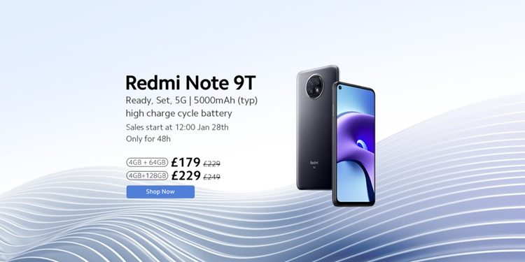 Xiaomi announces Redmi Note 9T for UK, bringing premium innovation and 5G speeds